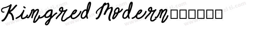 Kingred Modern字体转换